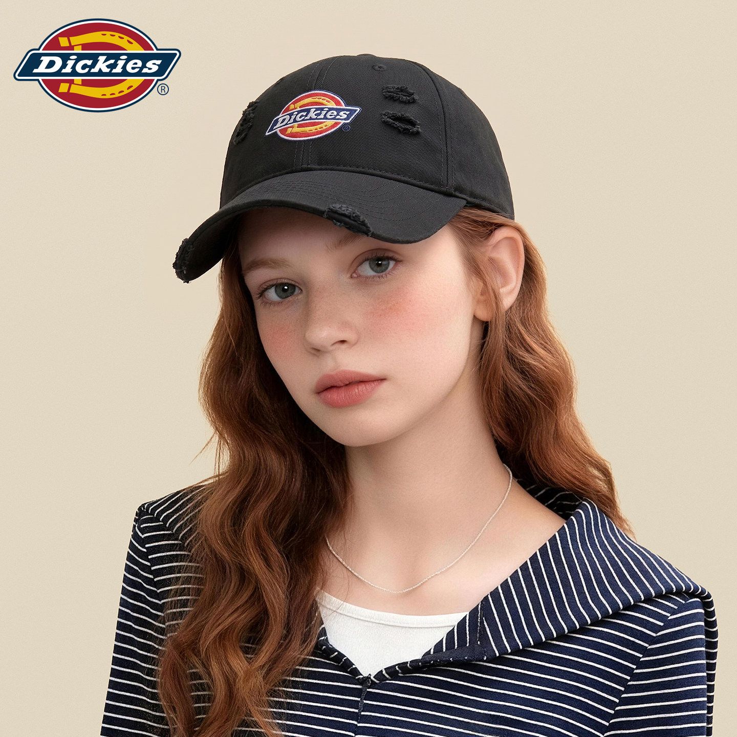Baseball Cap Structured - ディッキーズ ユニセックス ソフトストラクチャード 刺繍入り 日焼け防止 ベースボールキャップ、アメリカンカジュアル