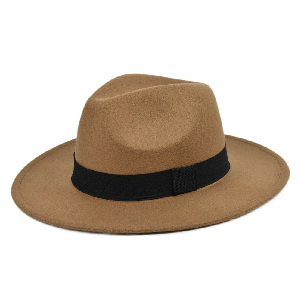 Fedora Hat Wool - ニューヴィンテージフェドラハット メンズ ウール ワイドブリム トップハット 冬