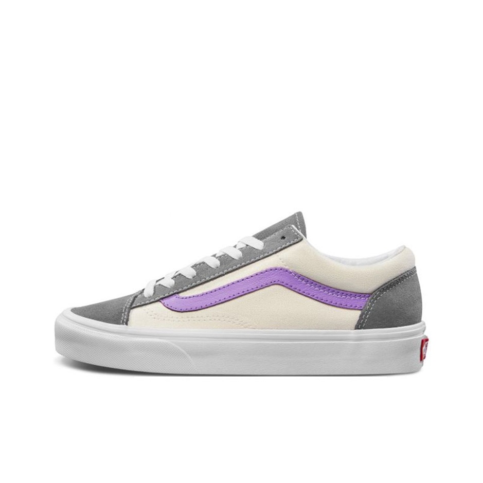 Vans Shoes Old Skool - Vans オールドスクール スケートボードシューズ レディース ロートップ ホワイト/パープル