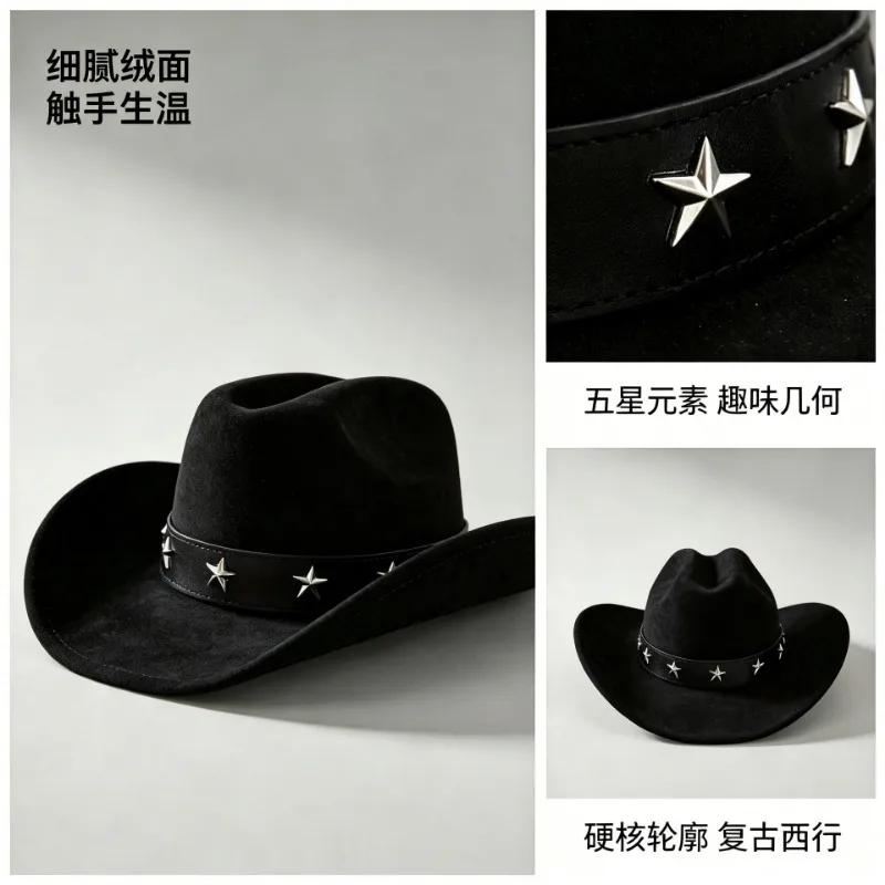 女性用ホットセールワイドブリムカウボーイハット ファッション - Fedora Hat Wool のレビューと価格