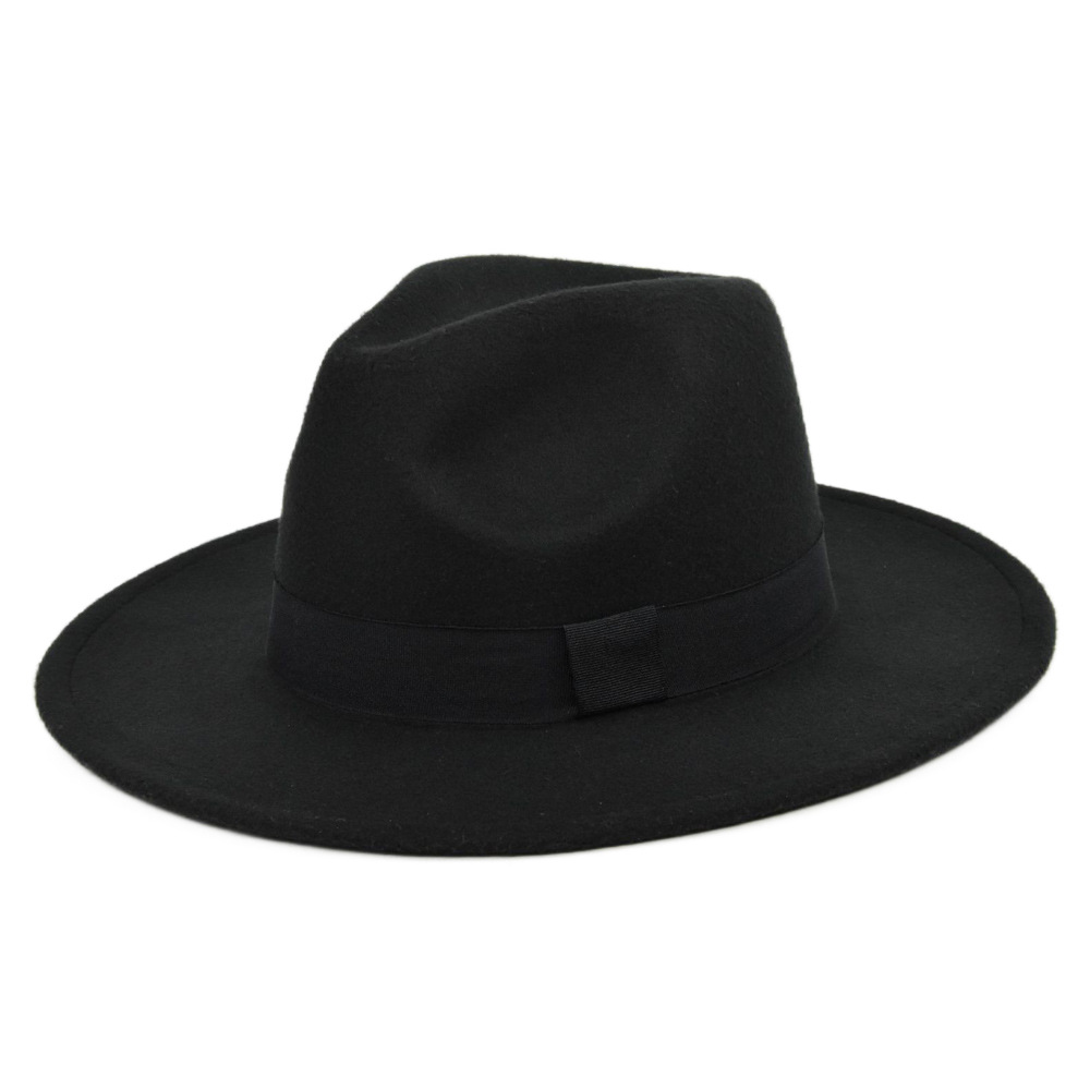 ニューヴィンテージフェドラハット メンズ ウール ワイドブリ - Fedora Hat Wool のレビューと価格