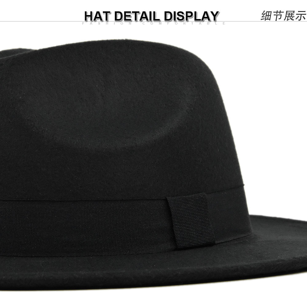 ニューヴィンテージフェドラハット メンズ ウール ワイドブリ - Fedora Hat Wool のレビューと価格