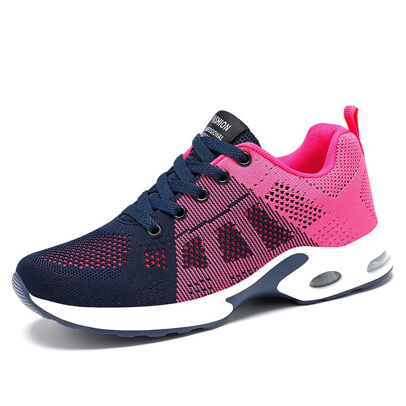 女性用メッシュ生地カジュアルシューズ,エアクッション,伸縮性 - Running Cap Lightweight のレビューと価格