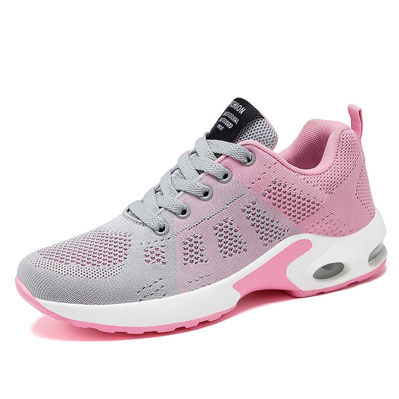 女性用メッシュ生地カジュアルシューズ,エアクッション,伸縮性 - Running Cap Lightweight のレビューと価格