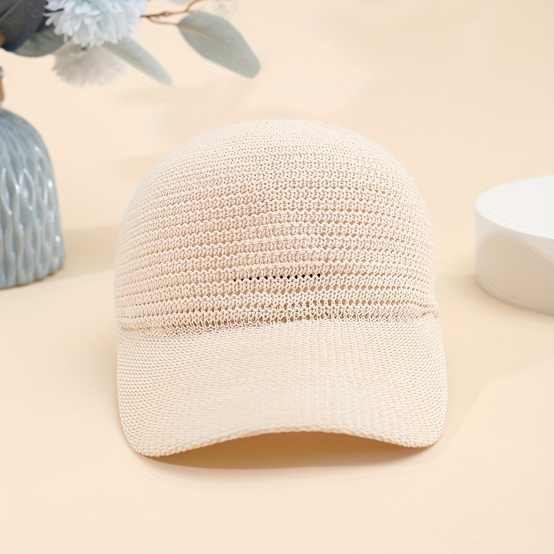 2026年新作 春夏 リネンニット野球帽 オープンワーク野球 - Running Cap Lightweight のレビューと価格