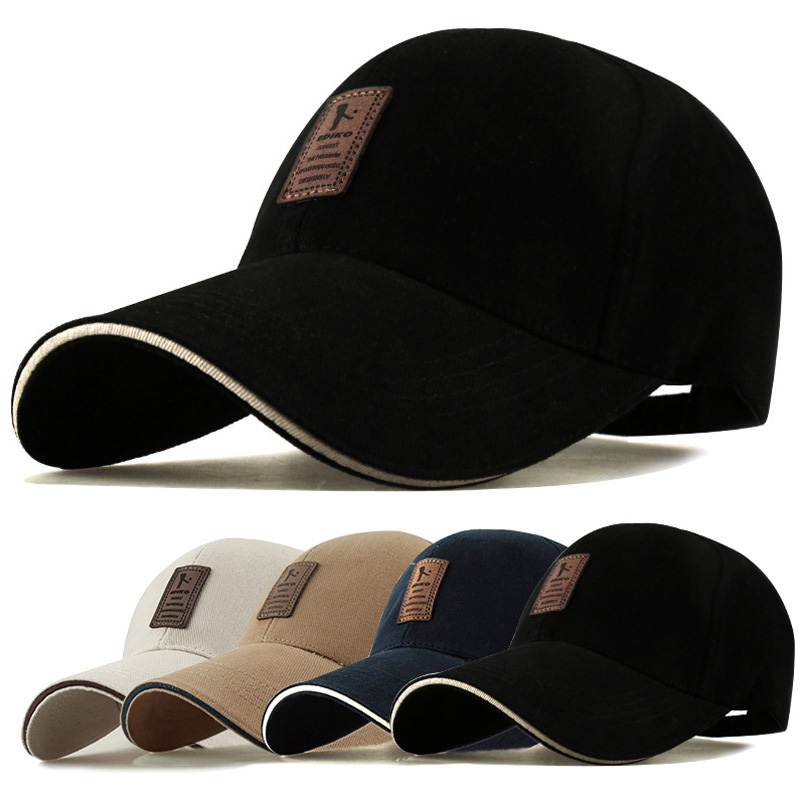 夏の女性男性構造野球帽固体綿調節可能なスナップバックサンハッ - Baseball Cap Structured のレビューと価格